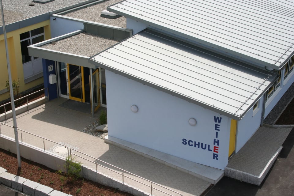 Weiherschule Hechingen, Ansicht von oben